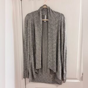 Athleta Heather Gray Open Front Cardigan Size Small